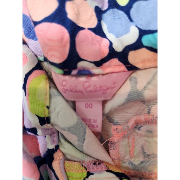 Lilly Pulitzer Gypsy Jungle Ellie Shorts Low Rise Size 00 Old Money Quiet Luxury - Picture 6 of 10